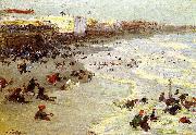 Oil painting of Coney Island Edward Henry Potthast Prints